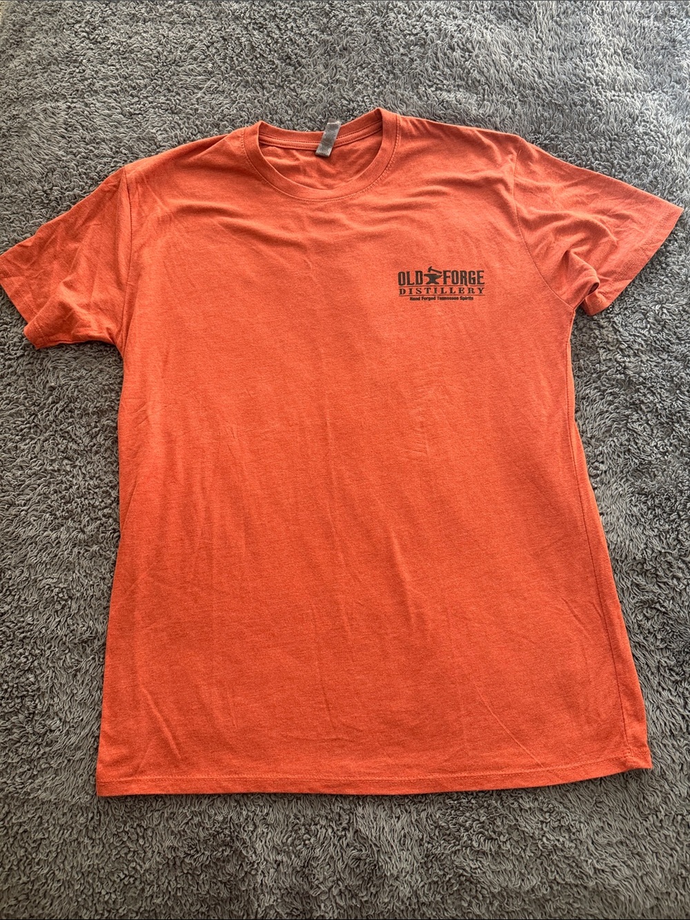 Orange Short Sleeve Crewneck Tee Old Forge Distillery